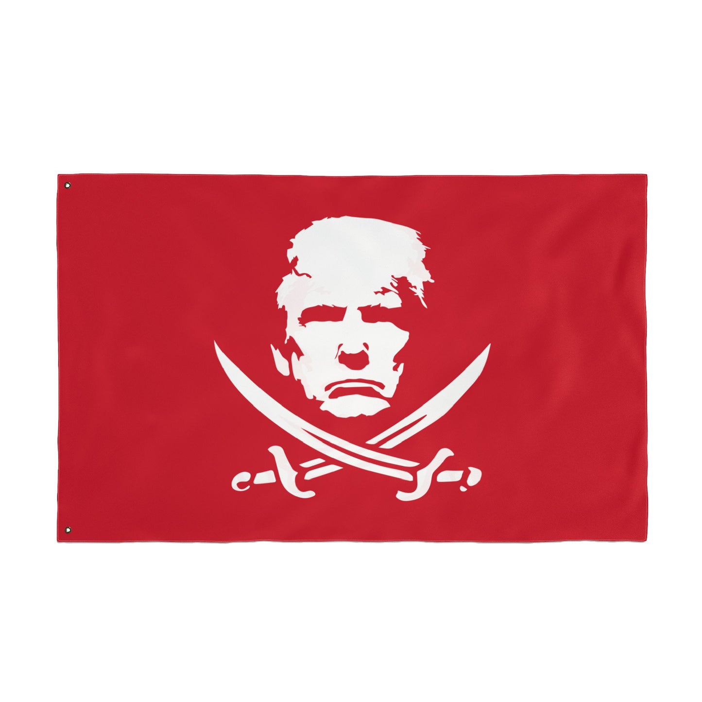 The Jolly Donald Double Sided  Flag (Red)