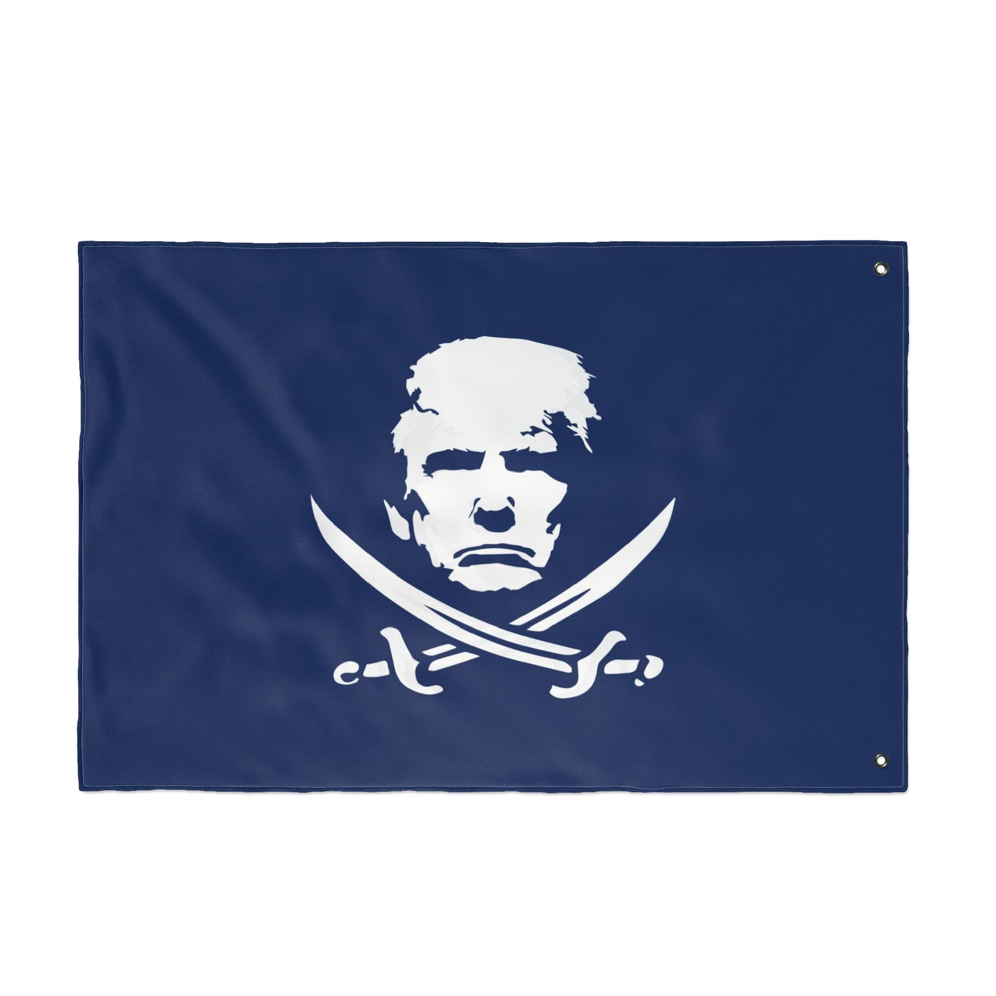 The Jolly Donald Double Sided Flag - Navy Blue