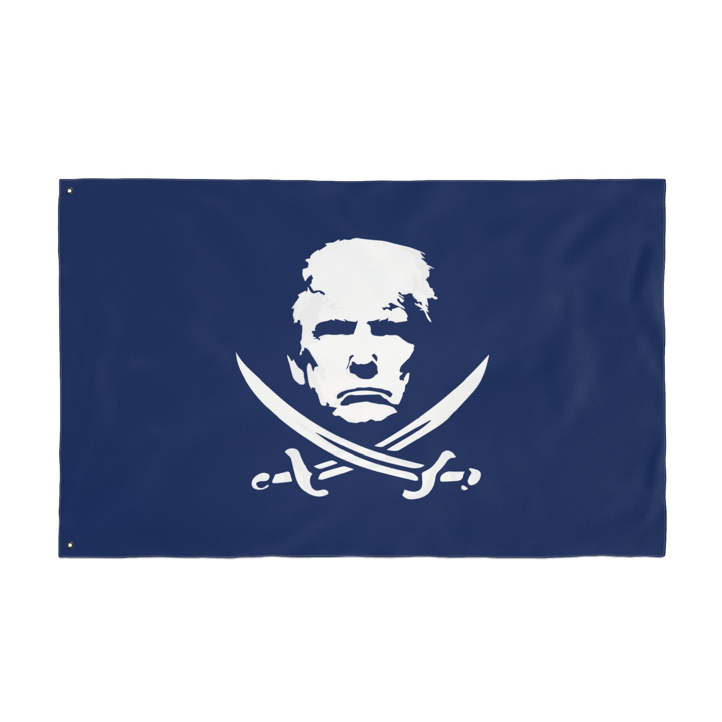 The Jolly Donald Double Sided Flag - Navy Blue