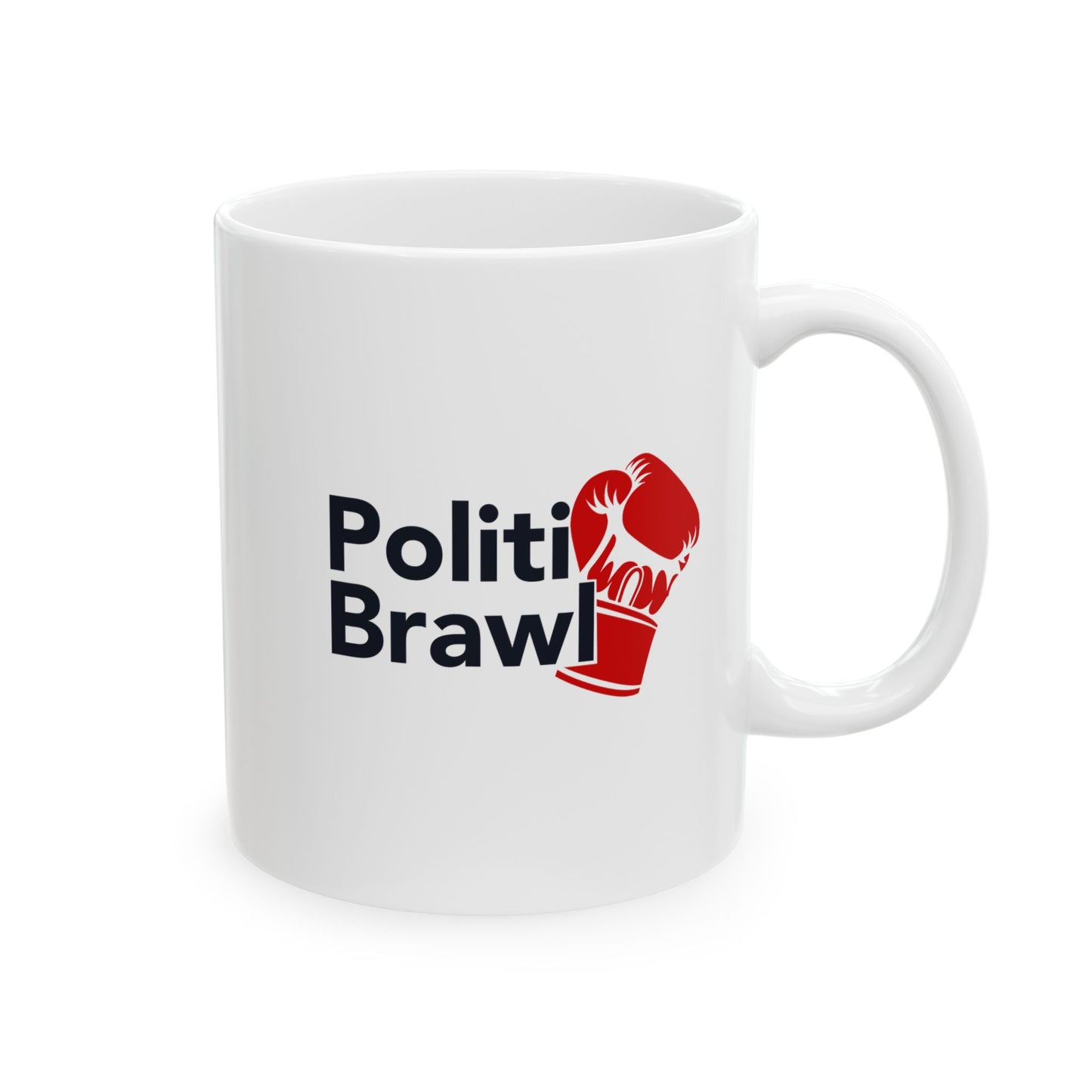 PolitiBrawl Ceramic Mug, (11oz, 15oz)