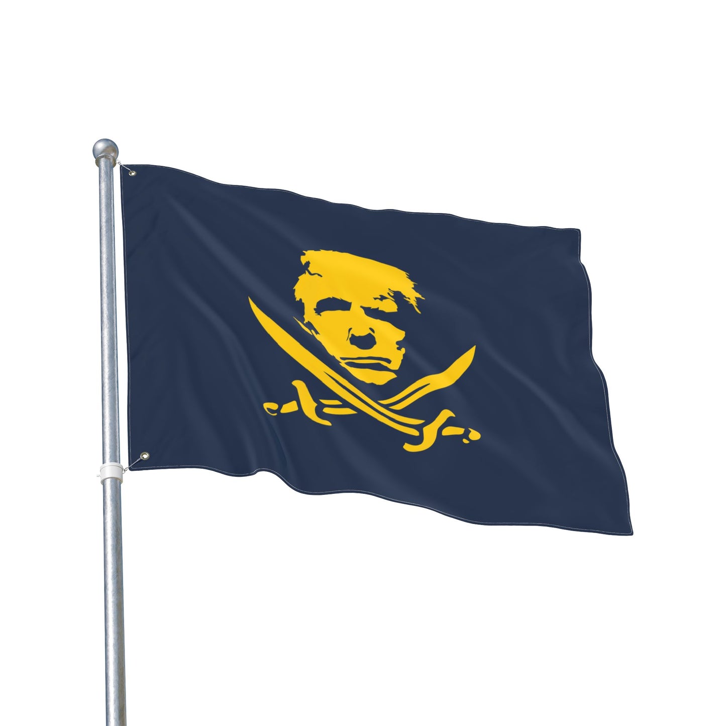 The Jolly Donald Double Sided Flag - Blue and Yellow