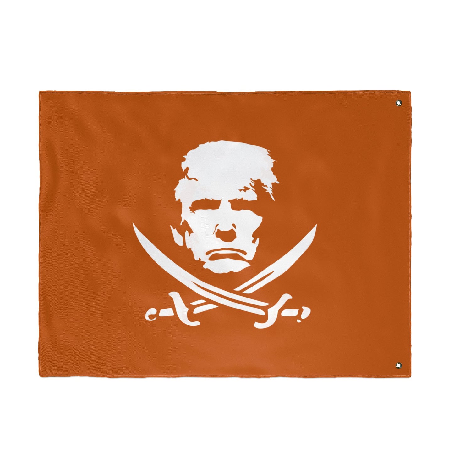 The Jolly Donald Double Sided Flag - Burnt Orange