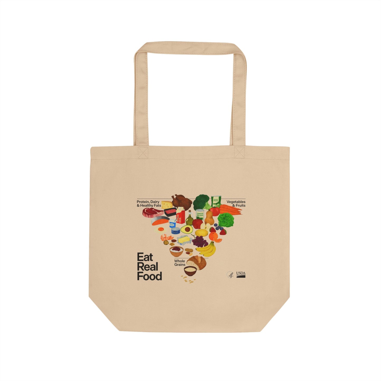 MAHA Food Pyramid - 100% Organic Cotten Tote Bag
