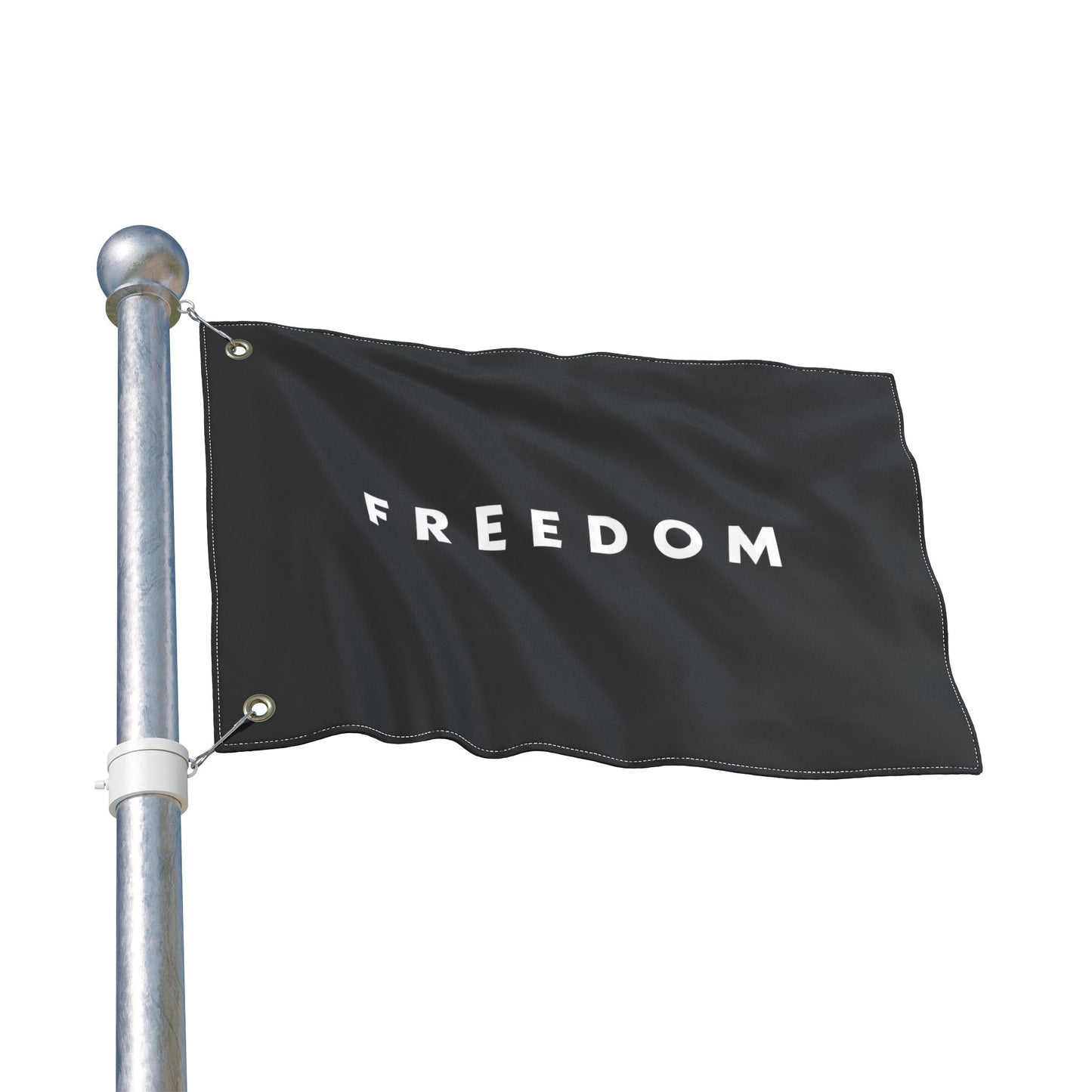 FREEDOM Double Sided  Flag - Black