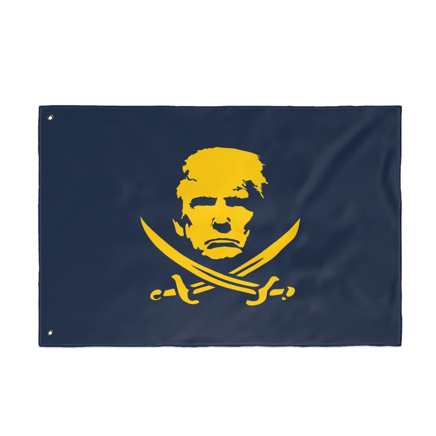 The Jolly Donald Double Sided Flag - Blue and Yellow