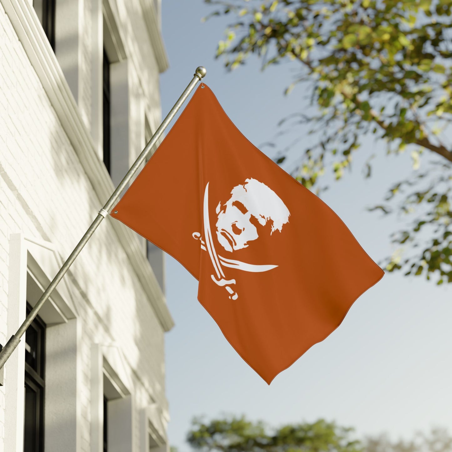 The Jolly Donald Double Sided Flag - Burnt Orange