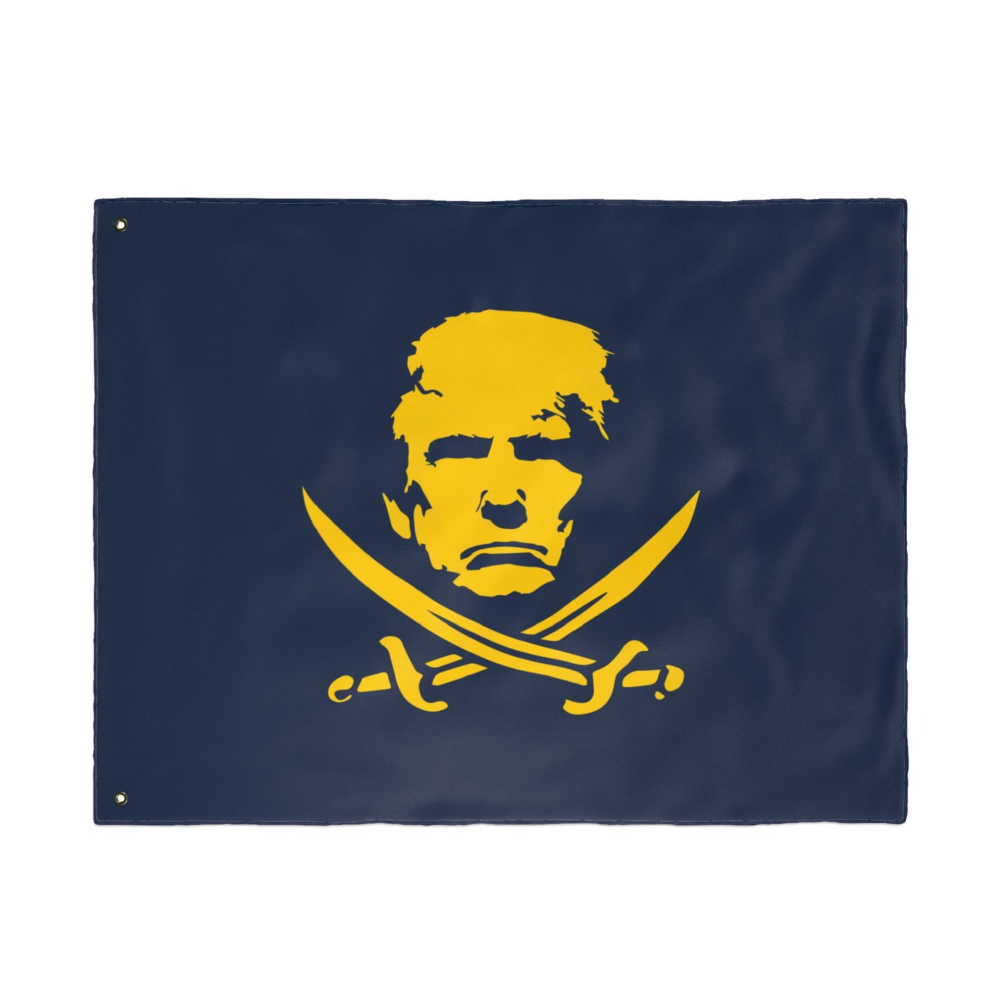 The Jolly Donald Double Sided Flag - Blue and Yellow