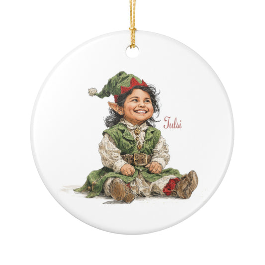 Tulsi MAGA Ceramic Ornament