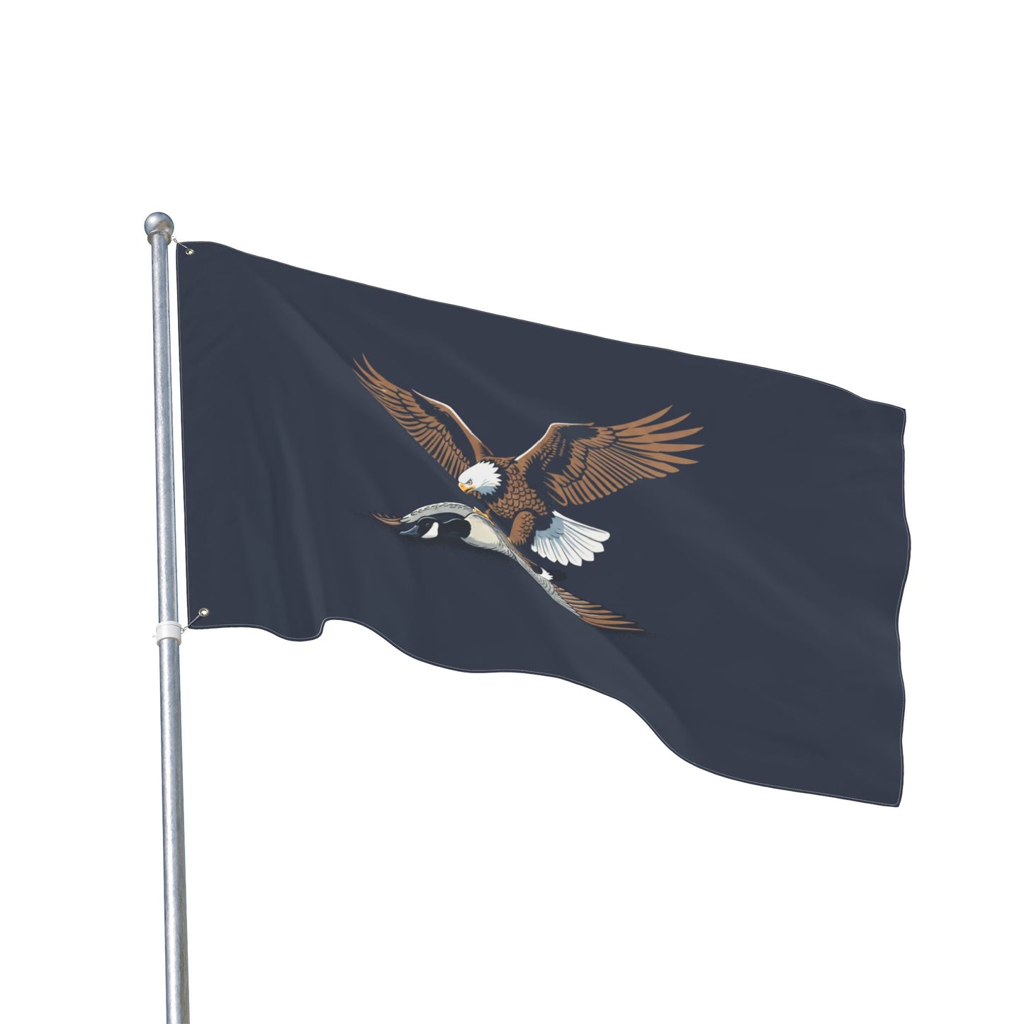 Eagle vs Goose Hockey Double Sided  Flag