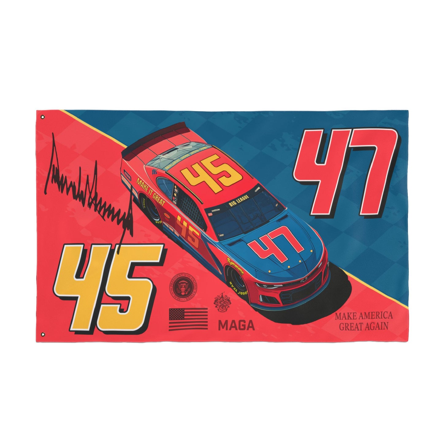 45/47 Racing Double Sided  Flag