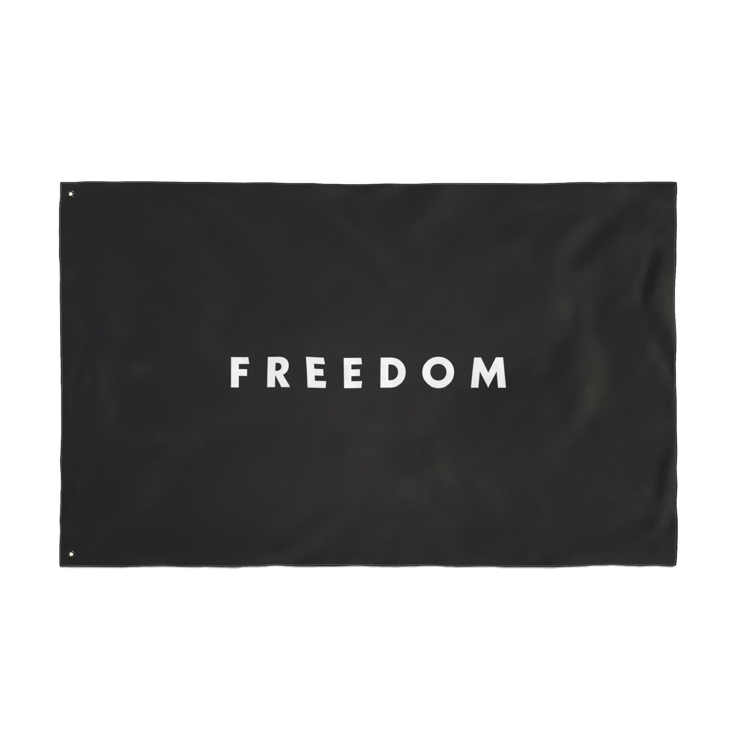 FREEDOM Double Sided  Flag - Black