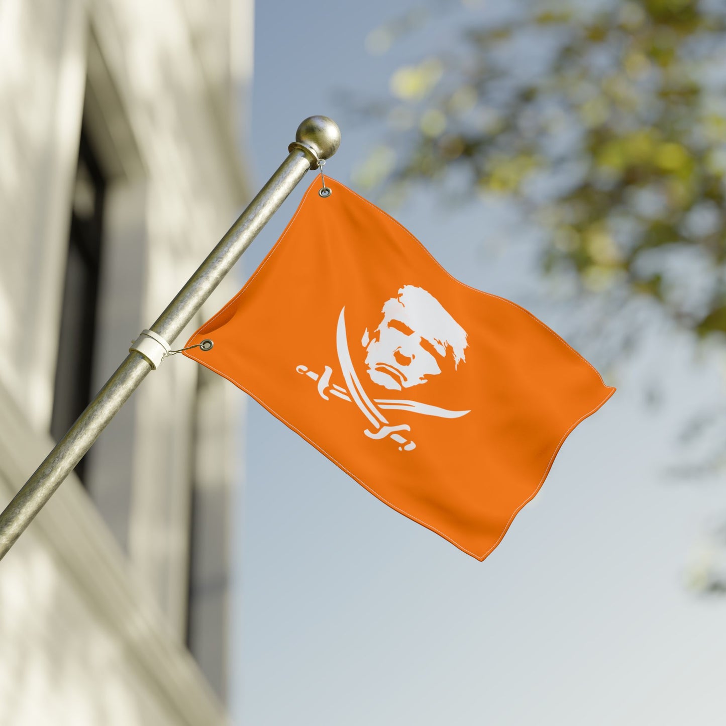 The Jolly Donald Double Sided Flag - Orange