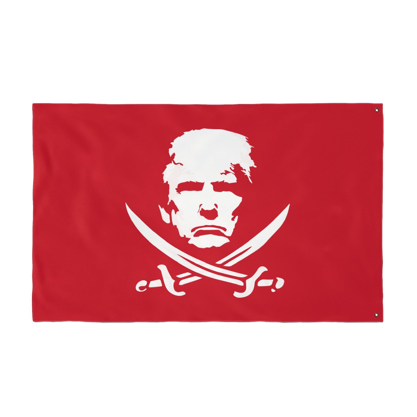 The Jolly Donald Double Sided  Flag (Red)