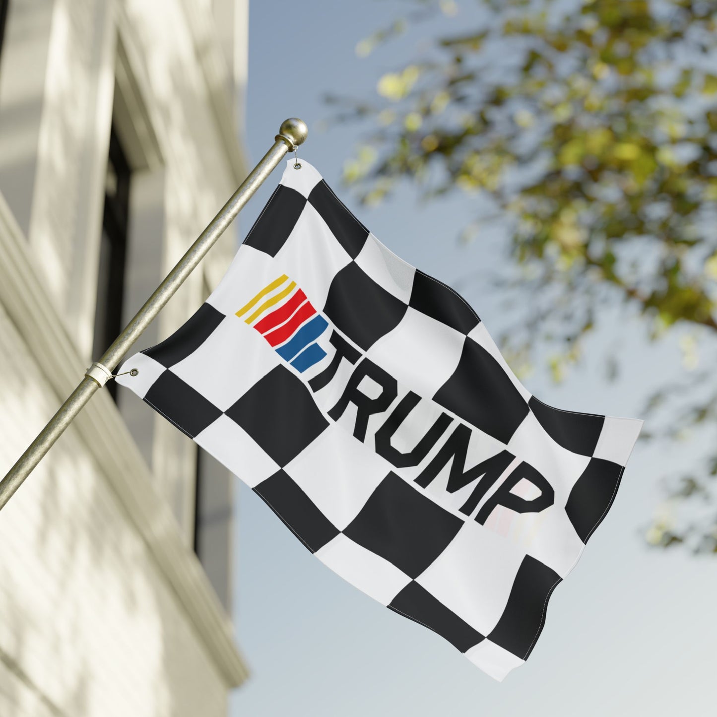 TRUMP Racing Double Sided  Flag