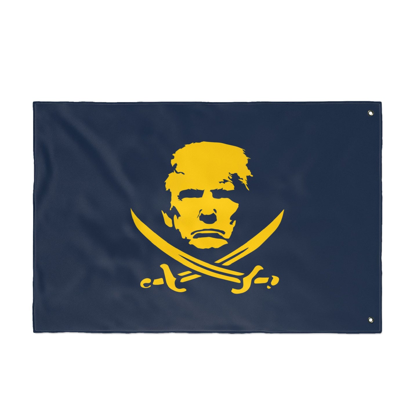 The Jolly Donald Double Sided Flag - Blue and Yellow