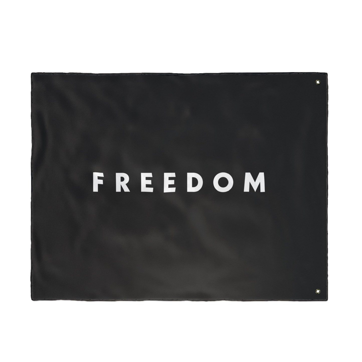 FREEDOM Double Sided  Flag - Black