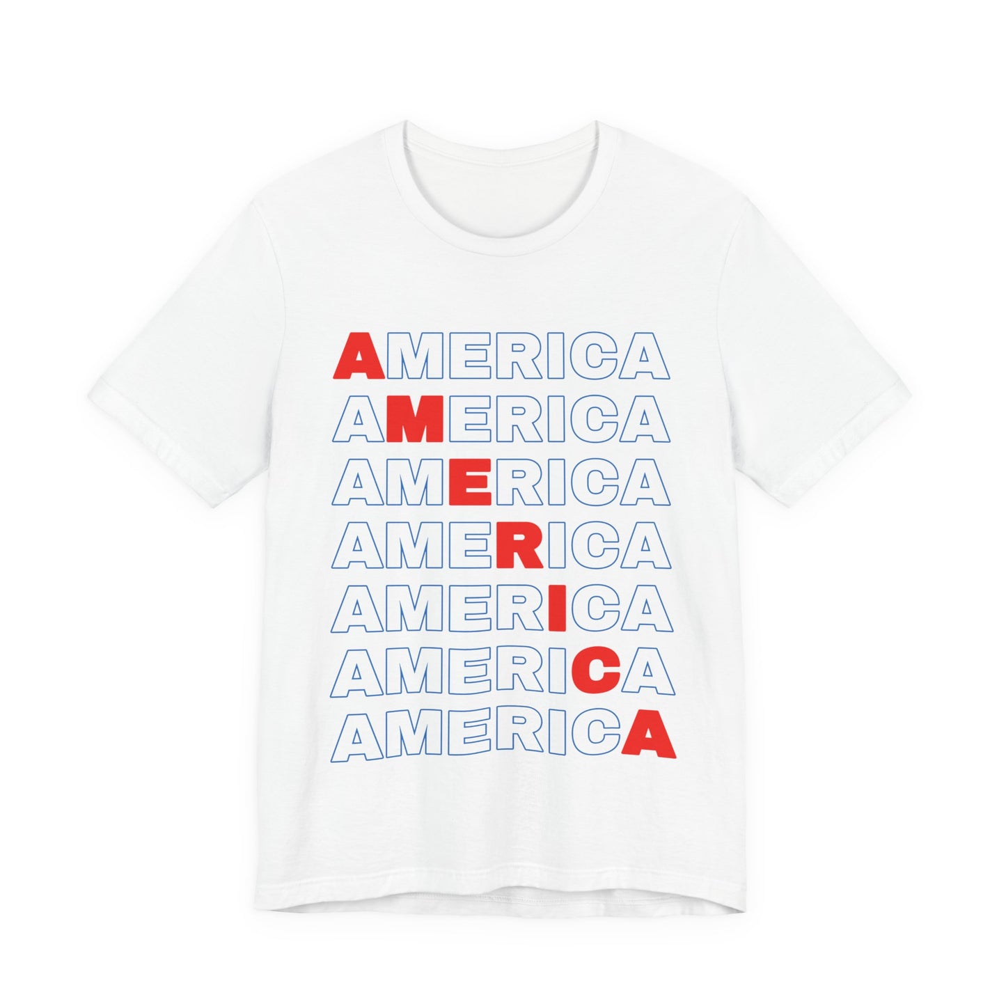 America Pattern Tee
