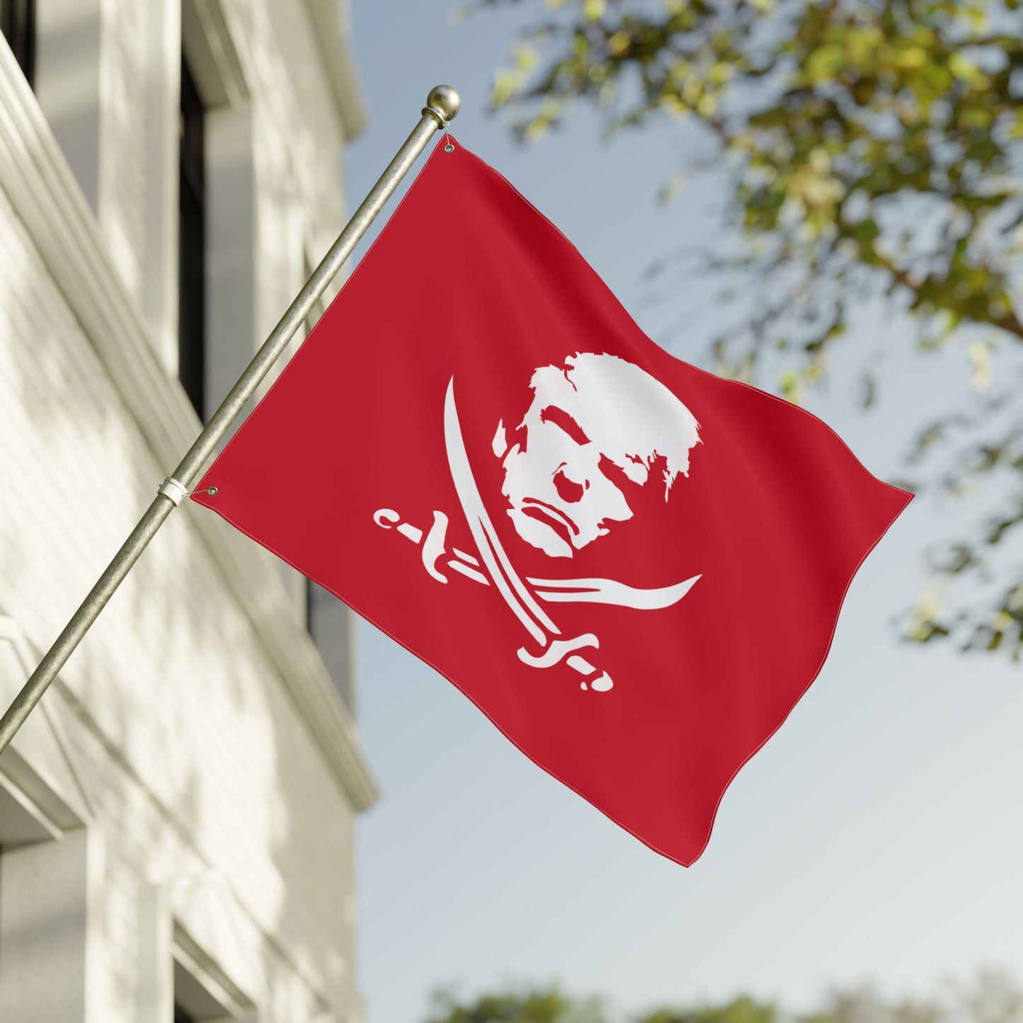 The Jolly Donald Double Sided  Flag (Red)