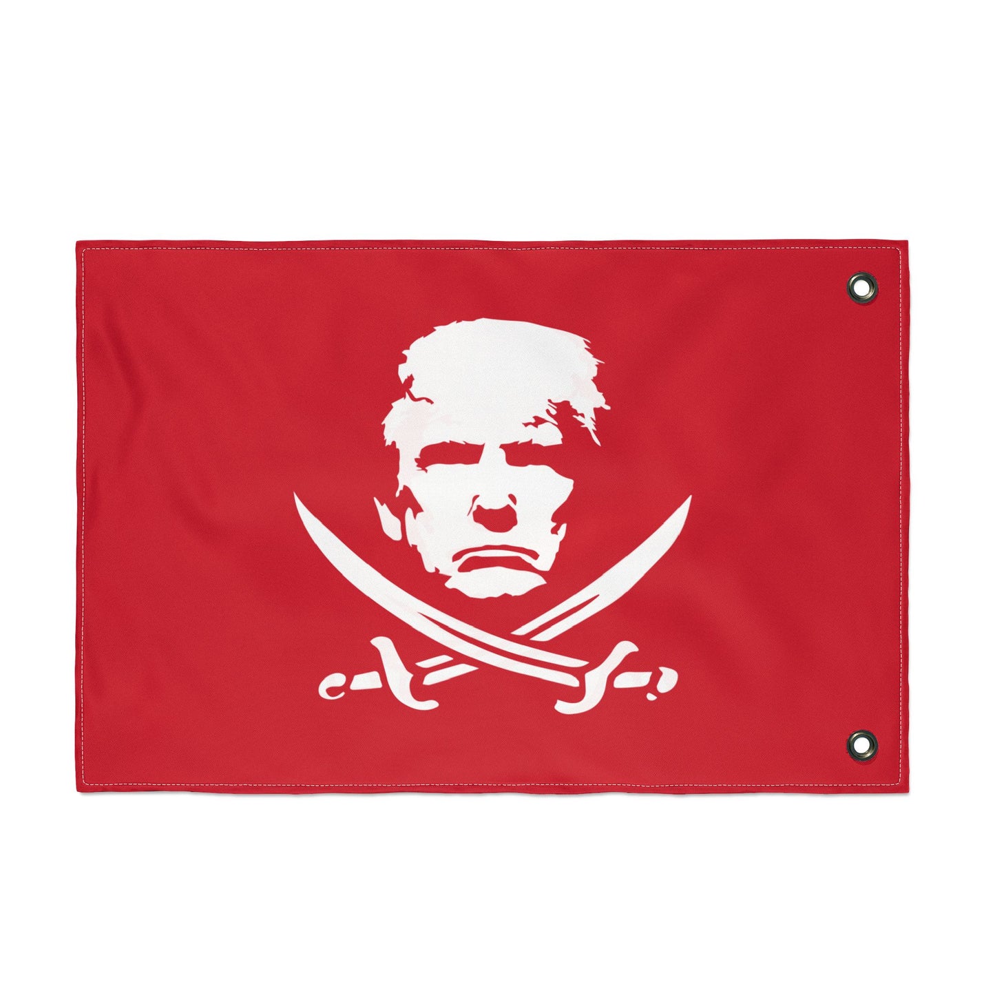The Jolly Donald Double Sided  Flag (Red)