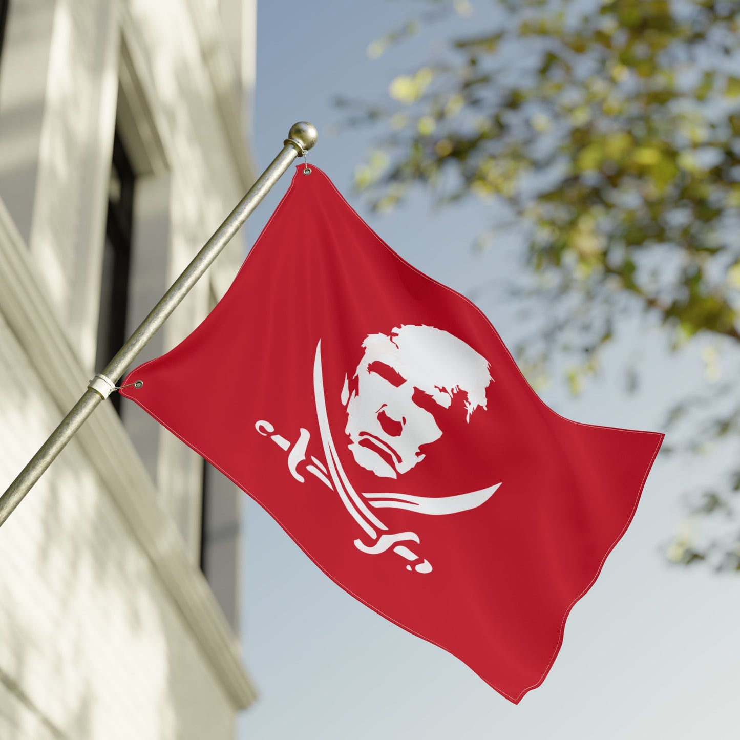 The Jolly Donald Double Sided  Flag (Red)