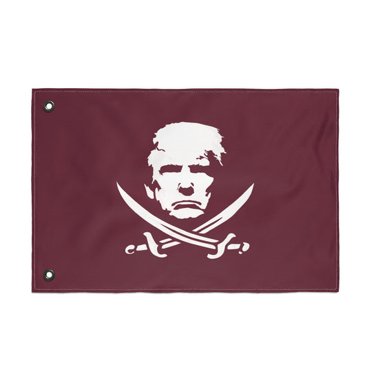 The Jolly Donald Double Sided Flag - Maroon