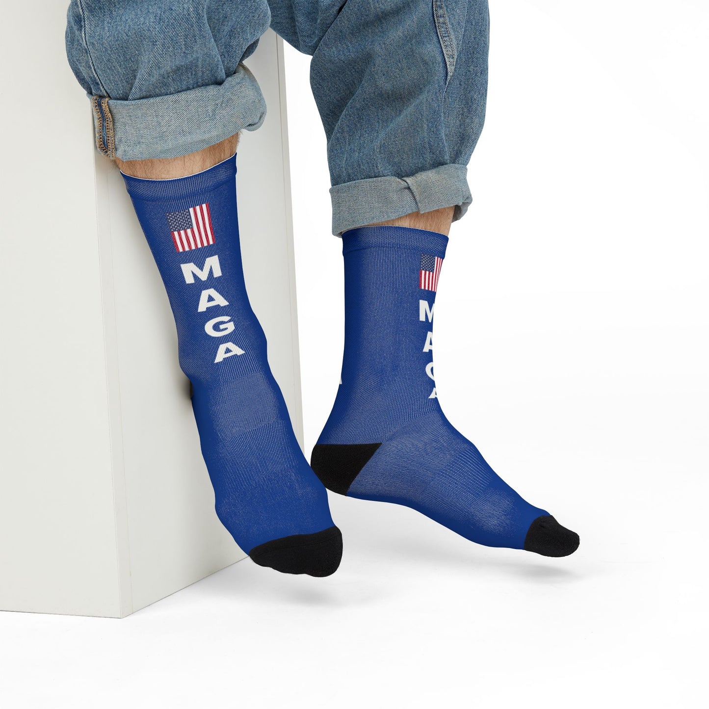 MAGA Crew Socks (Blue)