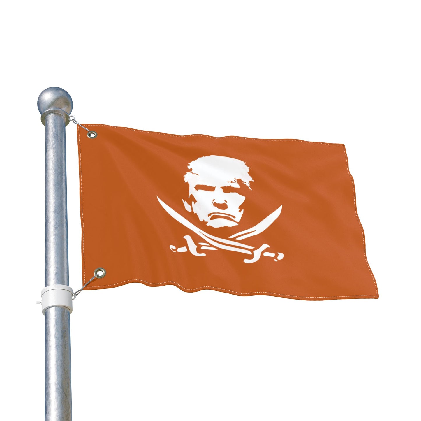 The Jolly Donald Double Sided Flag - Burnt Orange