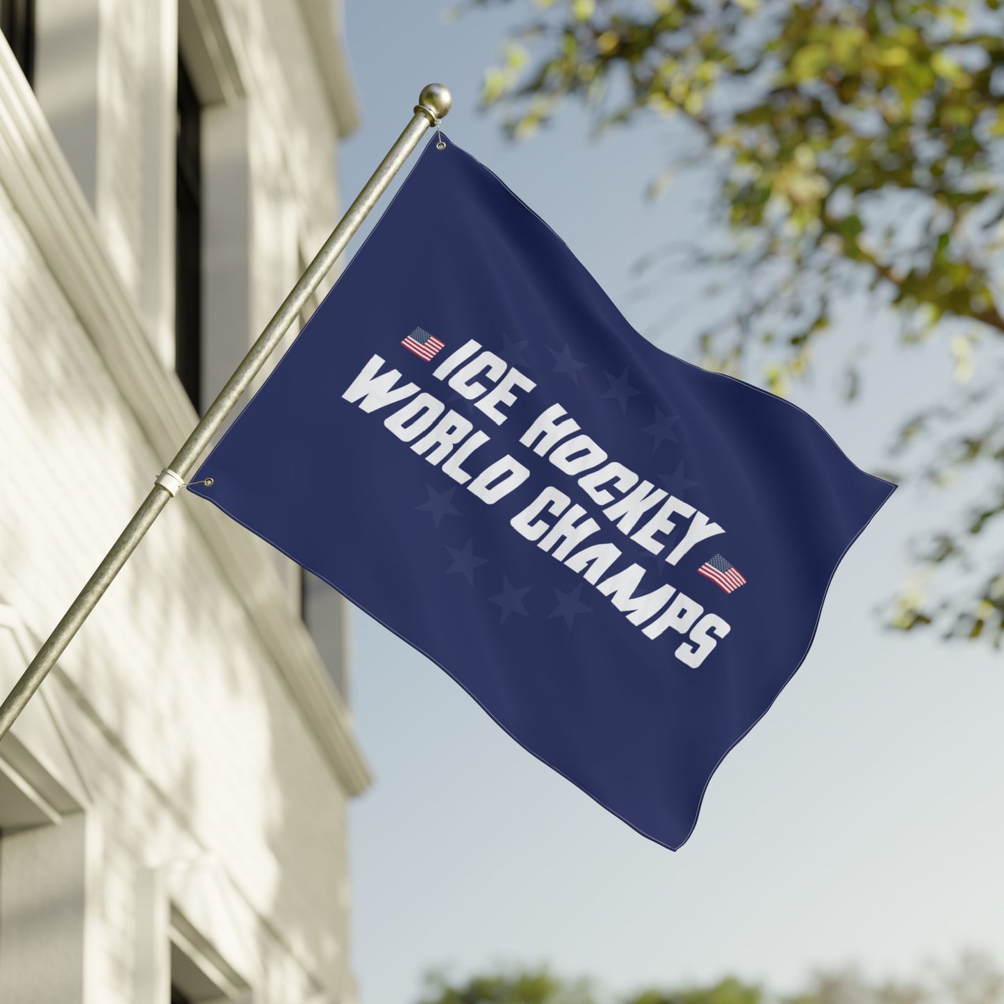 Hockey World Champs Double Sided  Flag