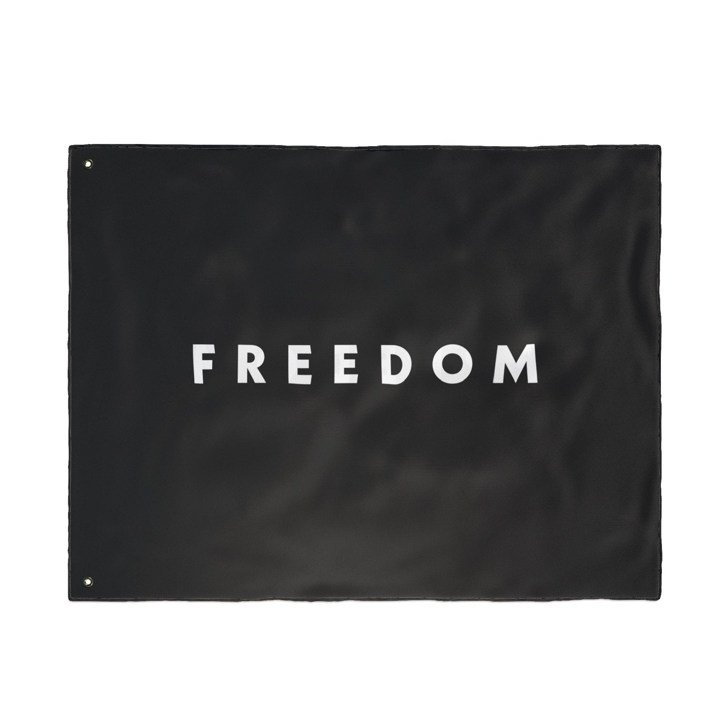 FREEDOM Double Sided  Flag - Black