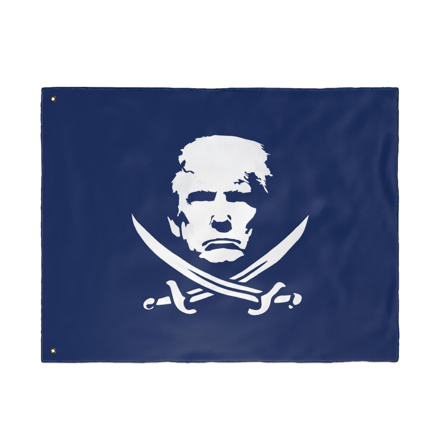 The Jolly Donald Double Sided Flag - Navy Blue