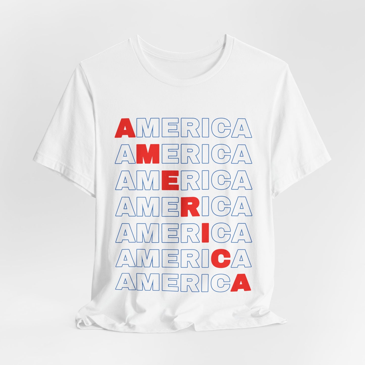 America Pattern Tee