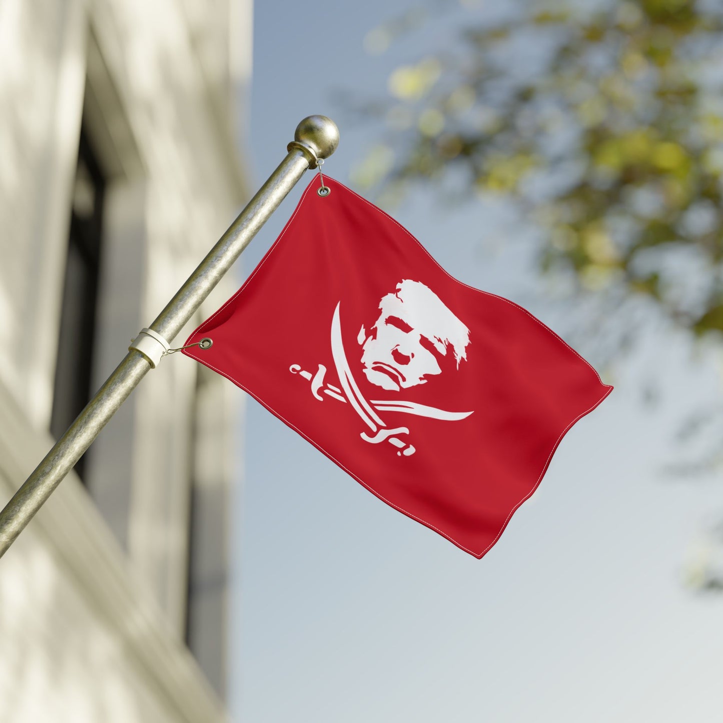 The Jolly Donald Double Sided  Flag (Red)