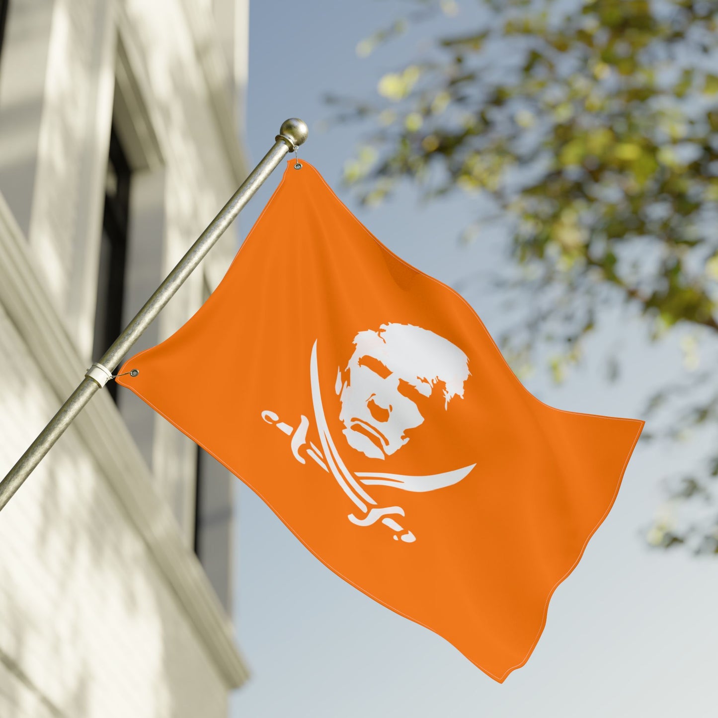 The Jolly Donald Double Sided Flag - Orange